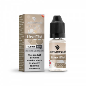 Diamond Mist Nic SALT 'Silver Mist Tobacco' Flavour E-Liquid 10ml - 10mg & 20mg